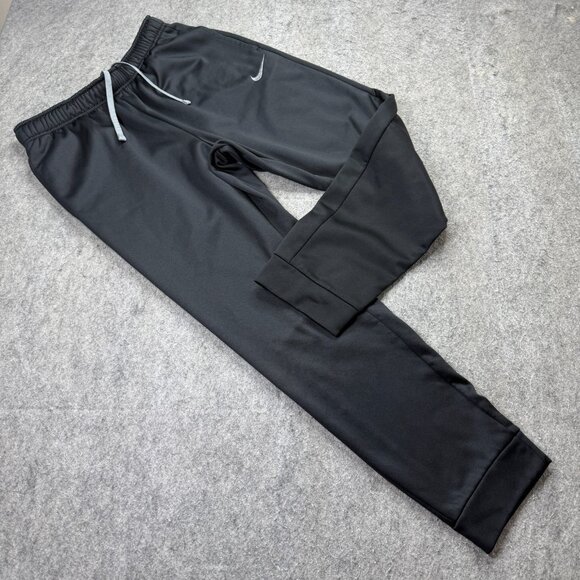 Nike Sweatpants Men L Black 29" Fleece Slim Fit Tapered Slacker KO Therma Cuffed - Picture 1 of 16